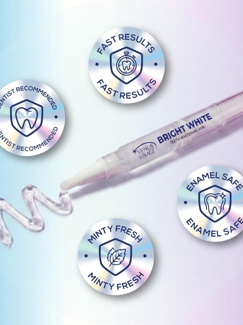 Pack of 4 Venus Visage Teeth Whitening Pen Professional Whitening Gel 30+ Uses - Picture 2 of 5